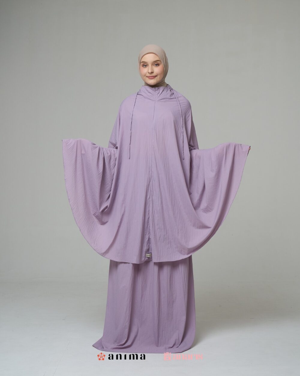 Mukena 2in1 Travela Series 02 Lilac - Gambar 2