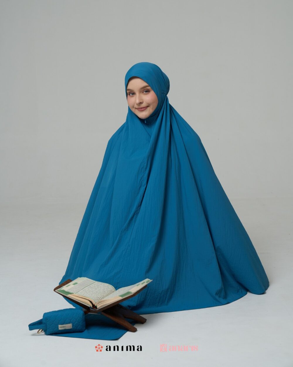 Mukena 2in1 Travela Series 02 Marlin Blue