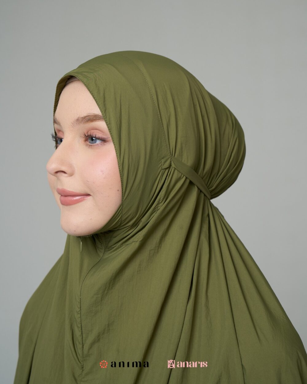 Mukena 2in1 Travela Series 02 Olive - Gambar 5