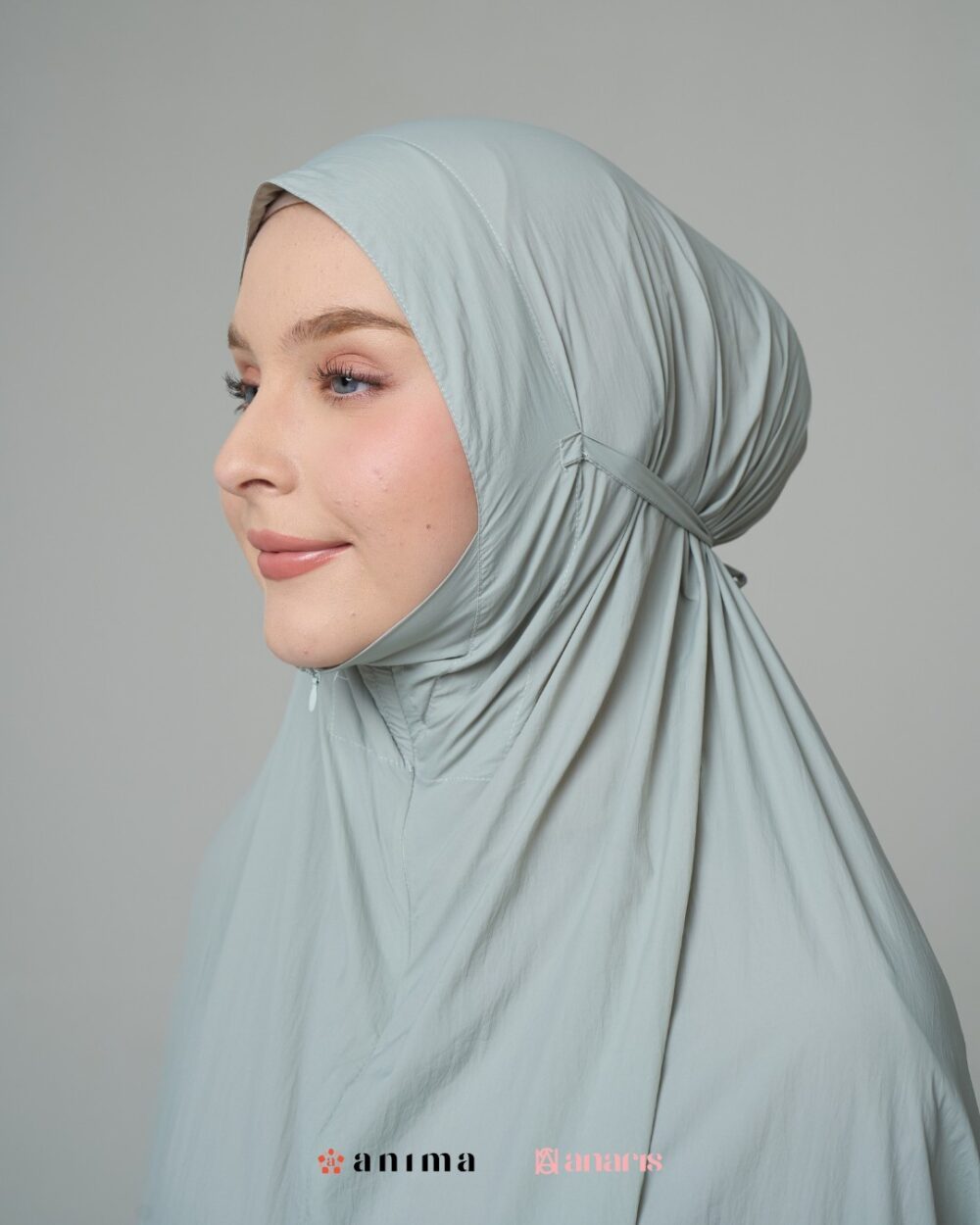 Mukena 2in1 Travela Series 02 Soft Green - Gambar 5