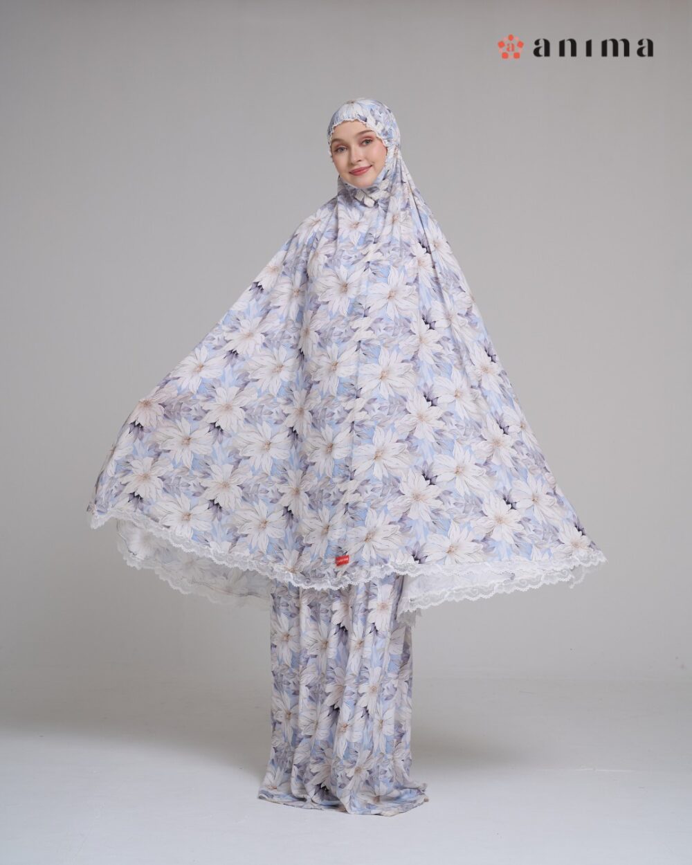 Mukena Lyndie Series Baby Blue - Gambar 3