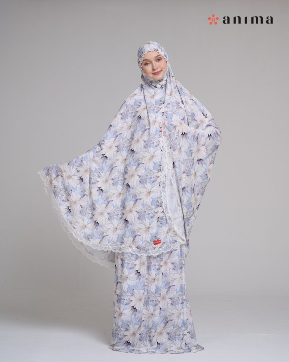 Mukena Lyndie Series Baby Blue - Gambar 2