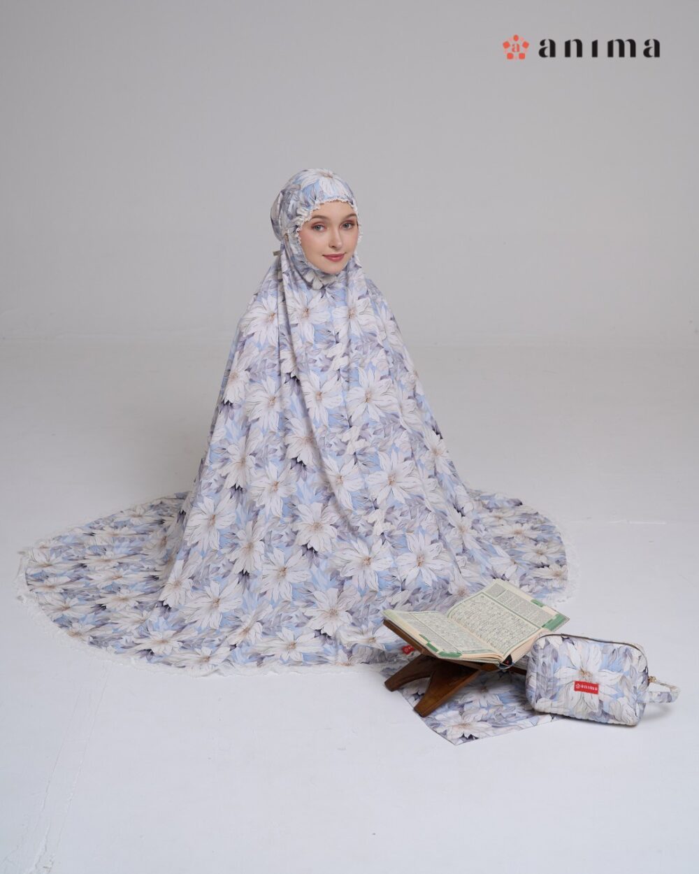 Mukena Lyndie Series Baby Blue - Gambar 7