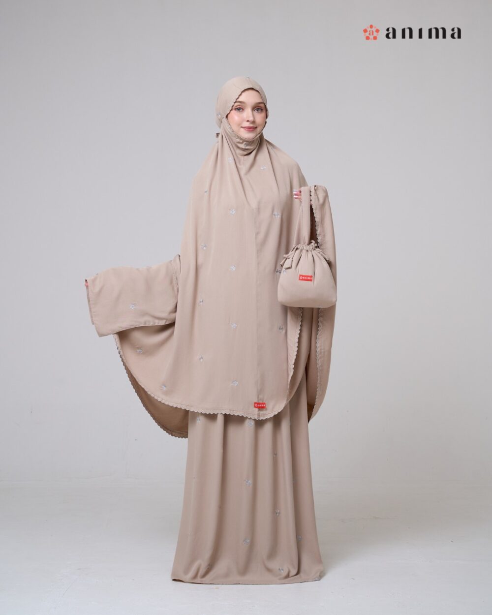Mukena Hayya Series Latte - Gambar 8