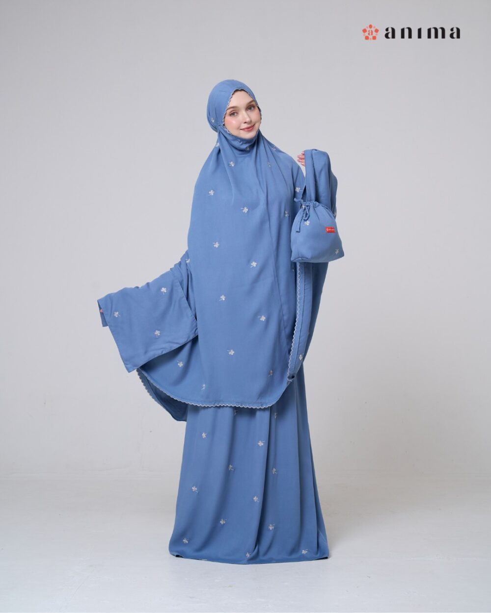 Mukena Hayya Series Classic Blue - Gambar 8