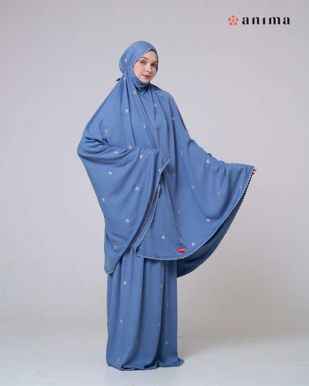 Mukena Hayya Series Classic Blue - Gambar 5
