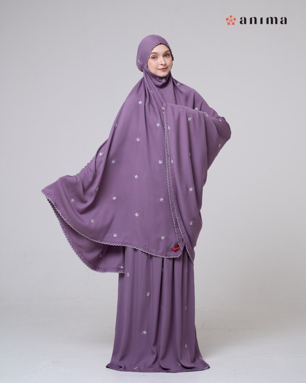 Mukena Hayya Series Royal Purple - Gambar 5