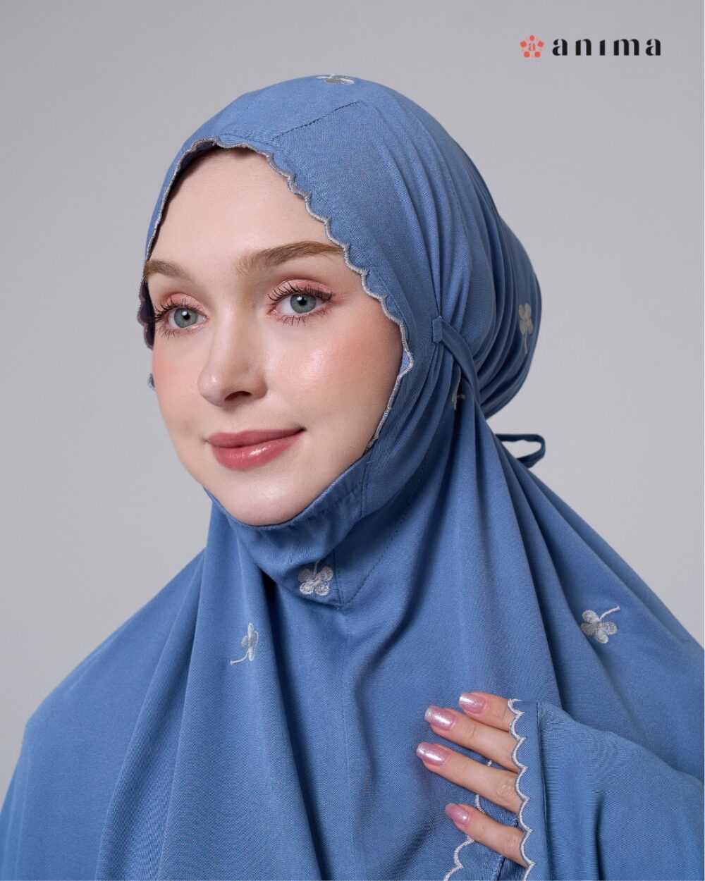 Mukena Hayya Series Classic Blue - Gambar 3