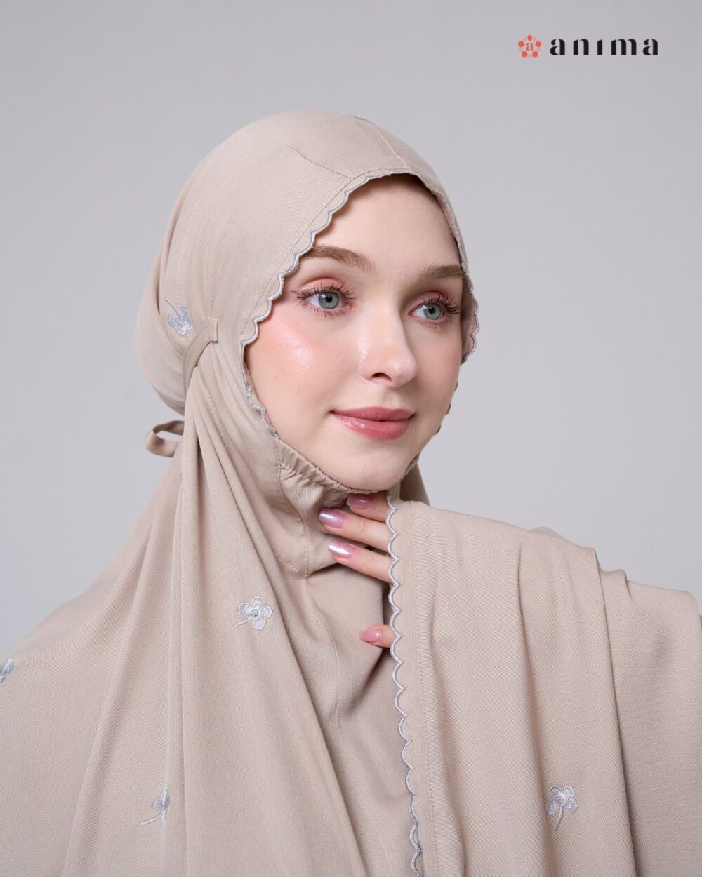 Mukena Hayya Series Latte - Gambar 4