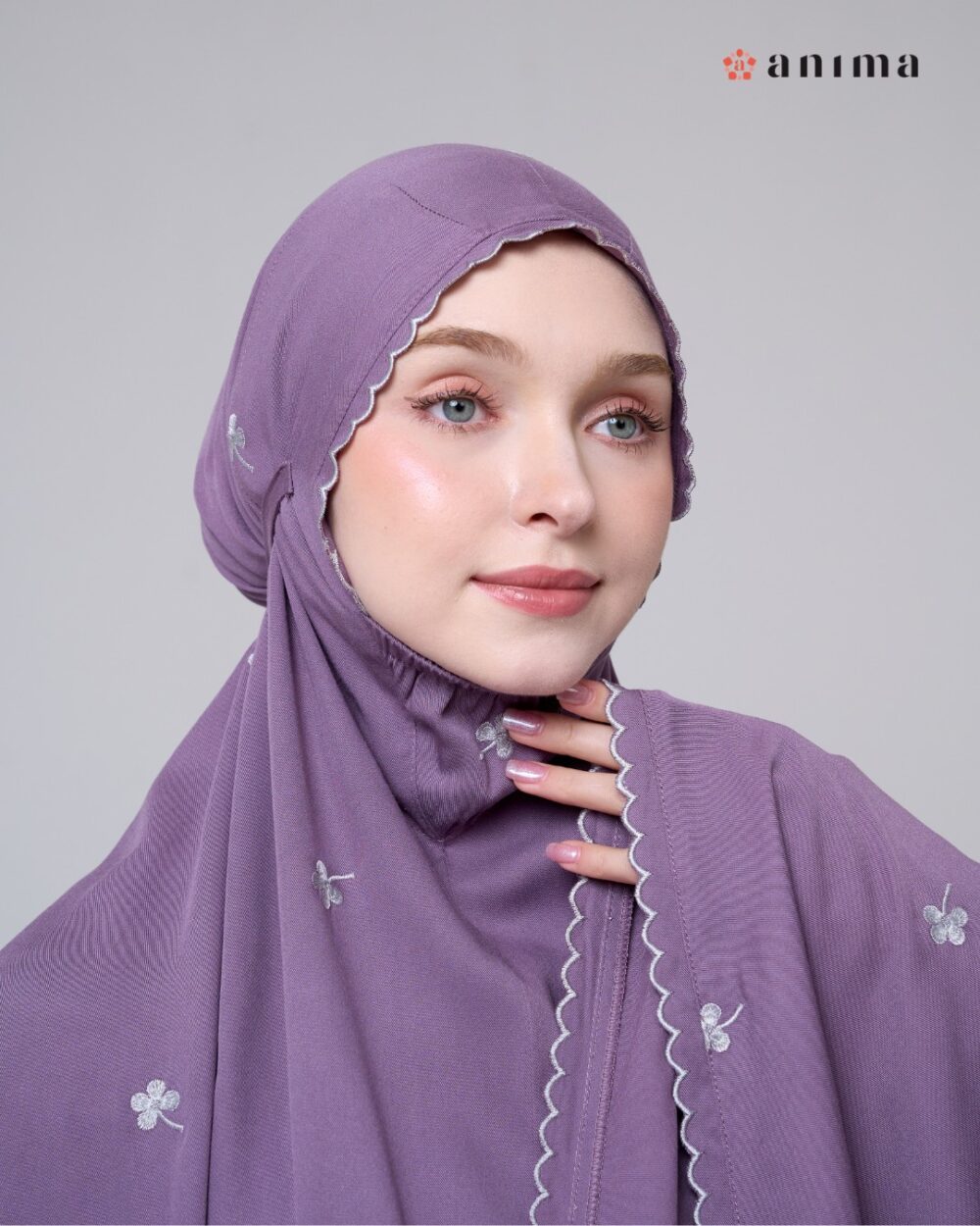 Mukena Hayya Series Royal Purple - Gambar 3