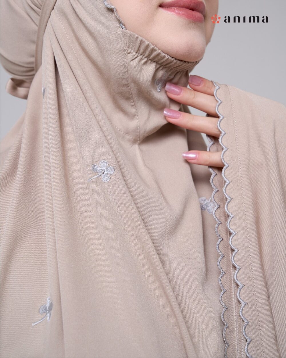 Mukena Hayya Series Latte - Gambar 3