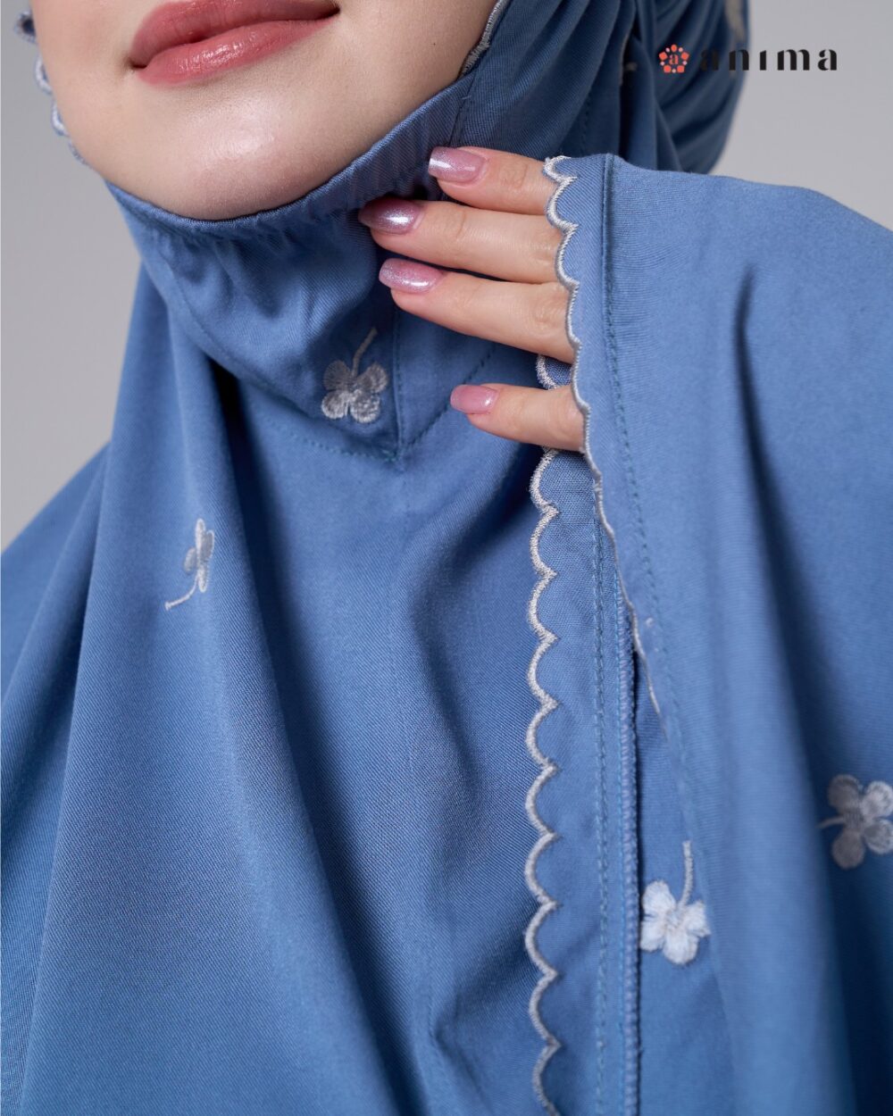 Mukena Hayya Series Classic Blue - Gambar 2