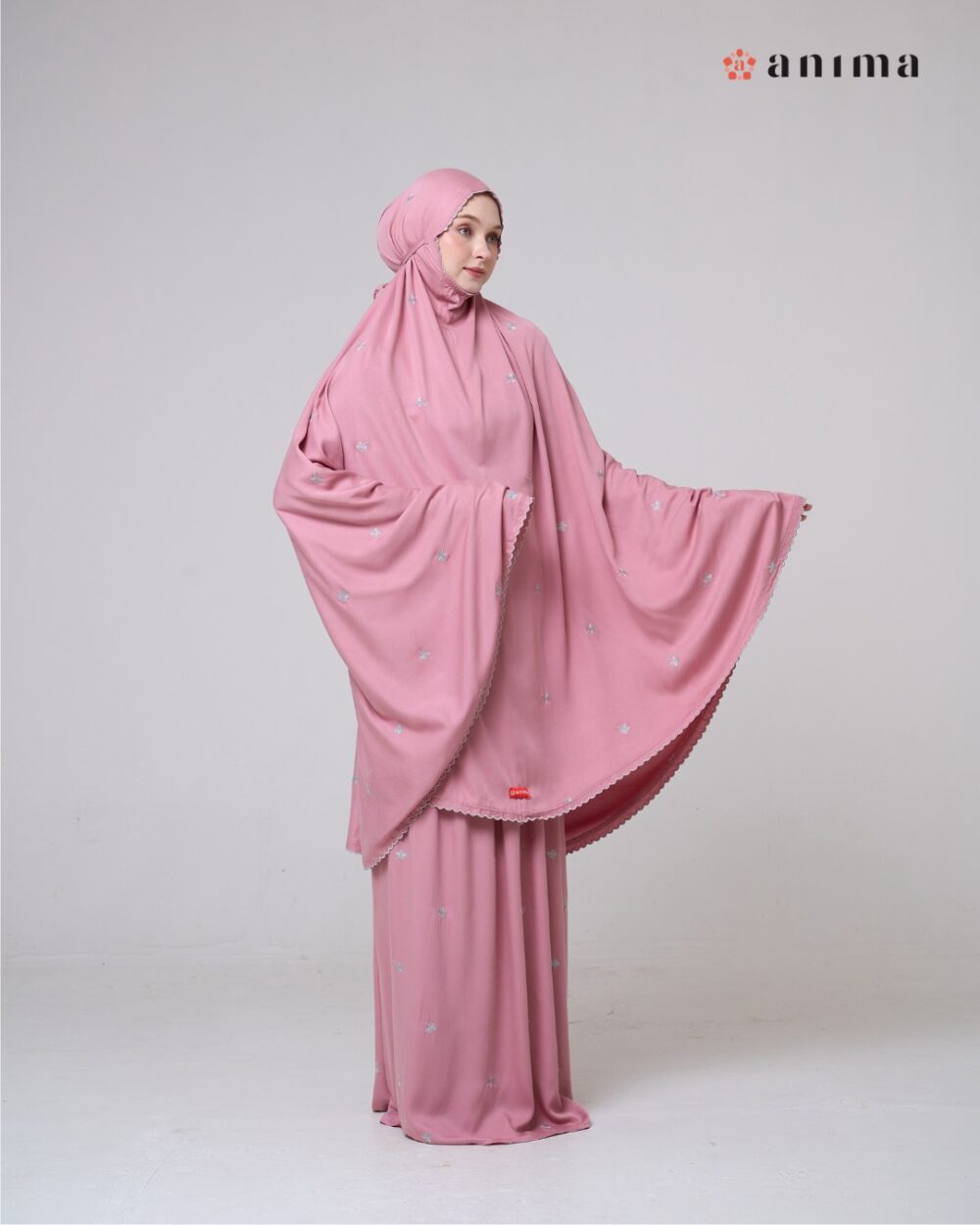Mukena Hayya Series Rose Pink - Gambar 2