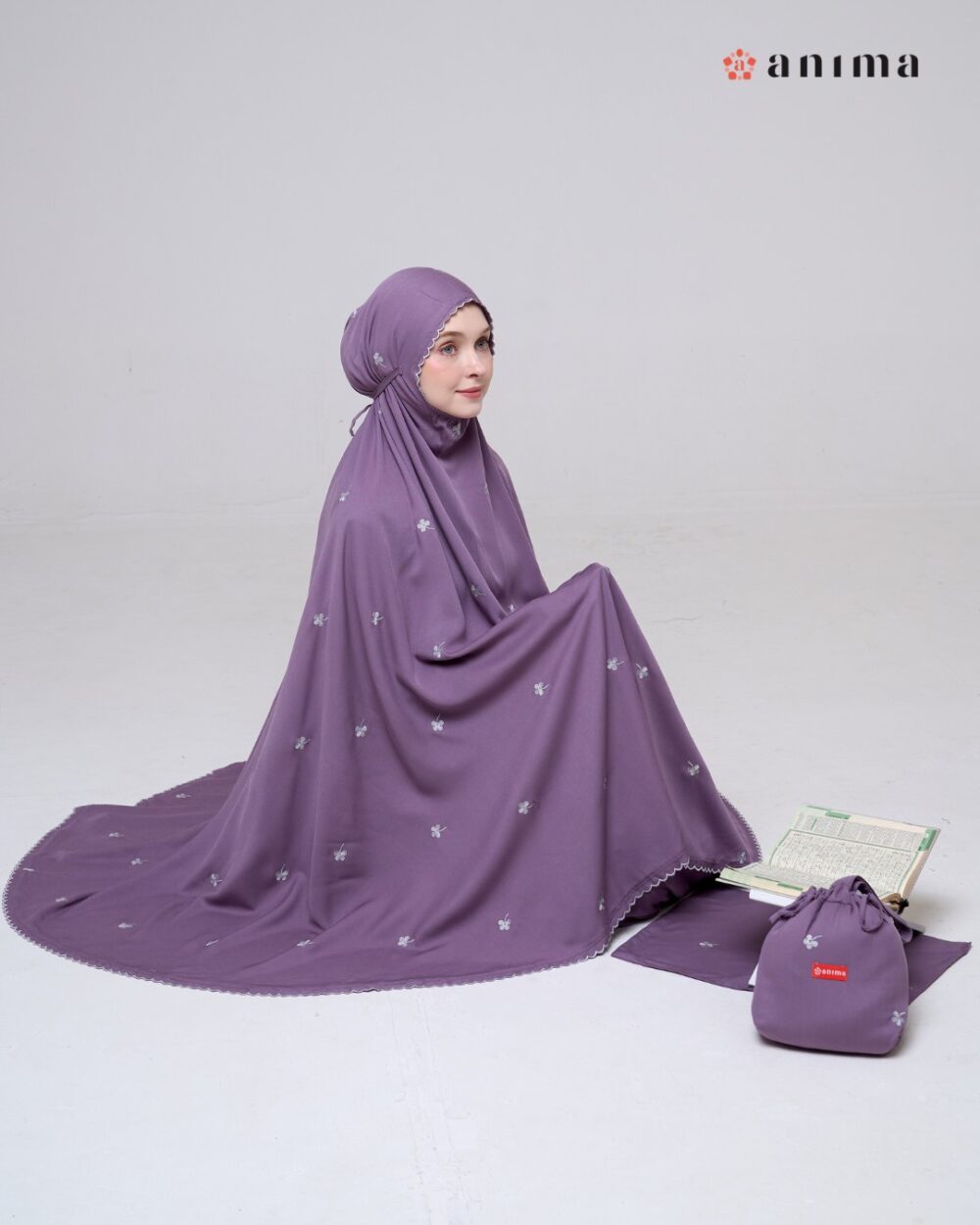 Mukena Hayya Series Royal Purple - Gambar 2