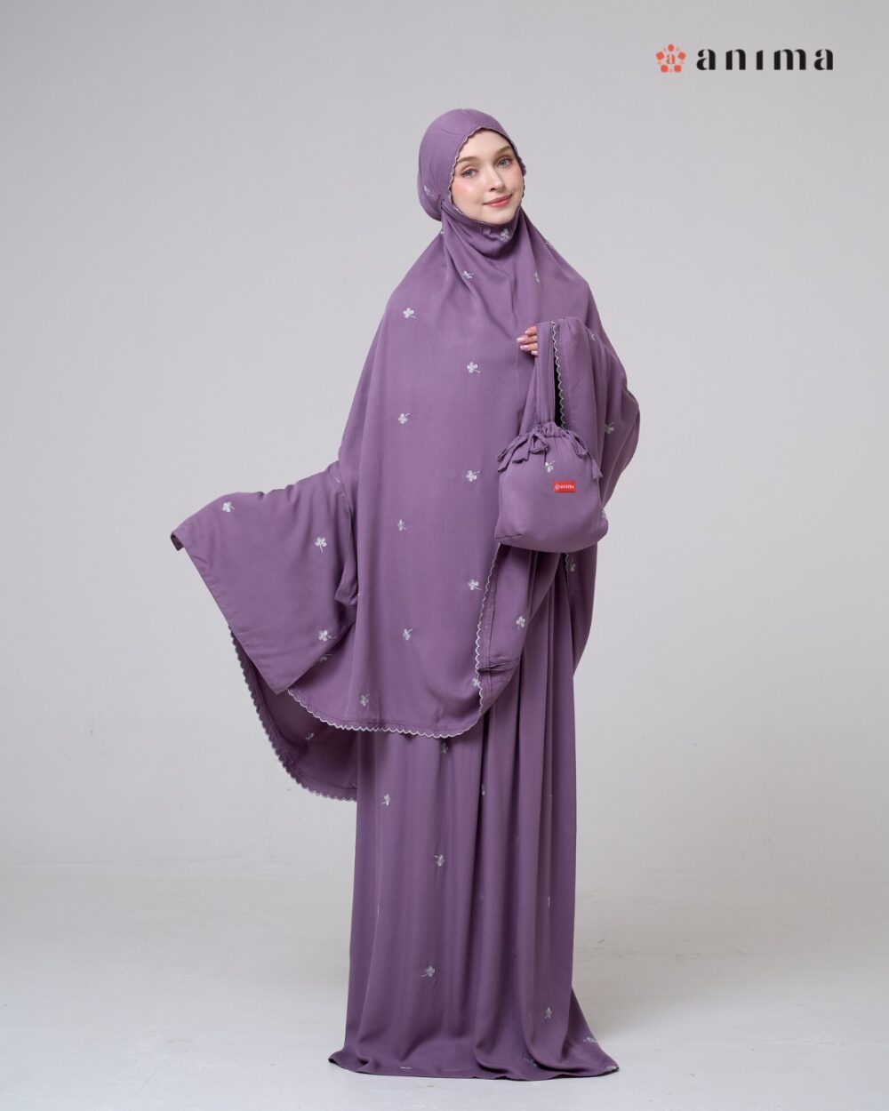 Mukena Hayya Series Royal Purple - Gambar 7