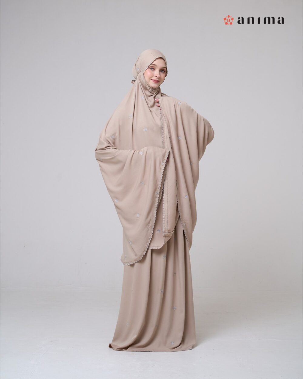 Mukena Hayya Series Latte - Gambar 6