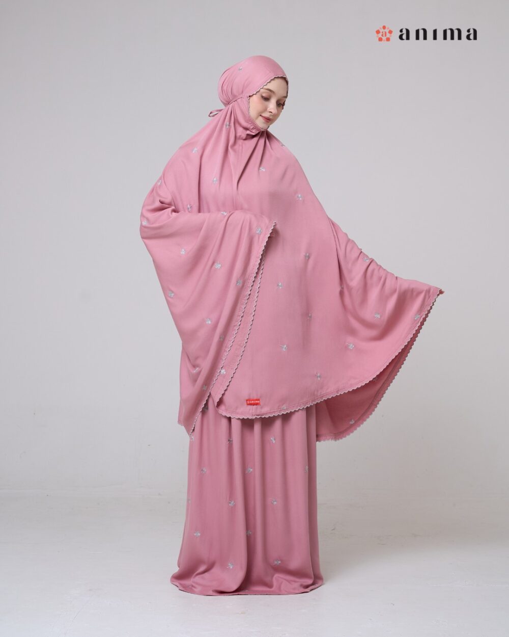 Mukena Hayya Series Rose Pink - Gambar 7