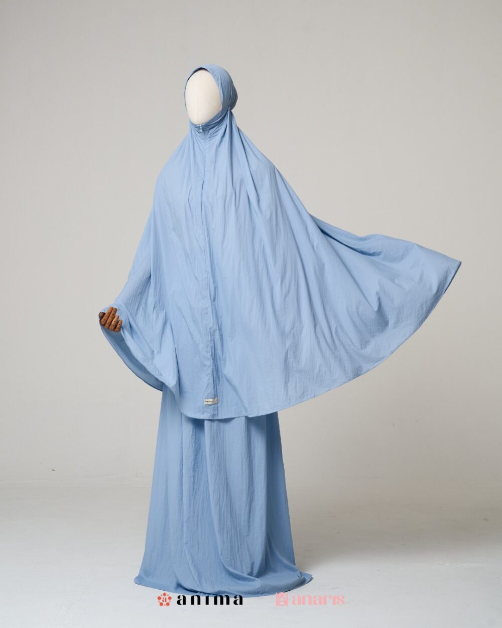 Mukena 2in1 Travela Series 03 Sky Blue - Gambar 6