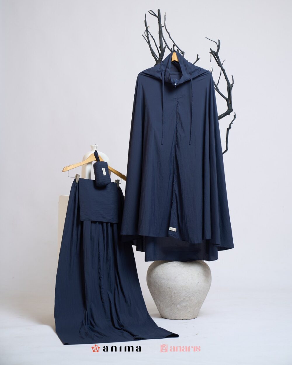 Mukena 2in1 Travela Series 03 Dark Navy - Gambar 6
