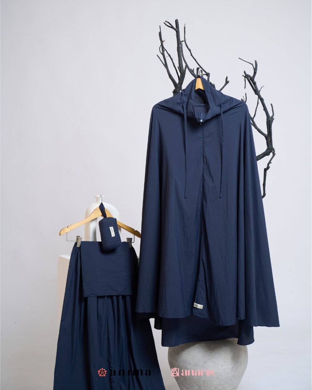 Mukena 2in1 Travela Series 03 Dark Navy - Gambar 4