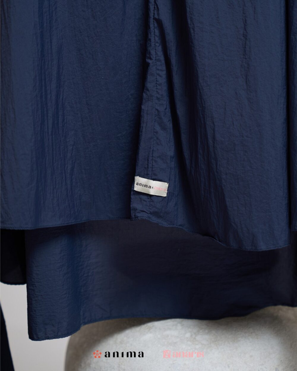 Mukena 2in1 Travela Series 03 Dark Navy - Gambar 3