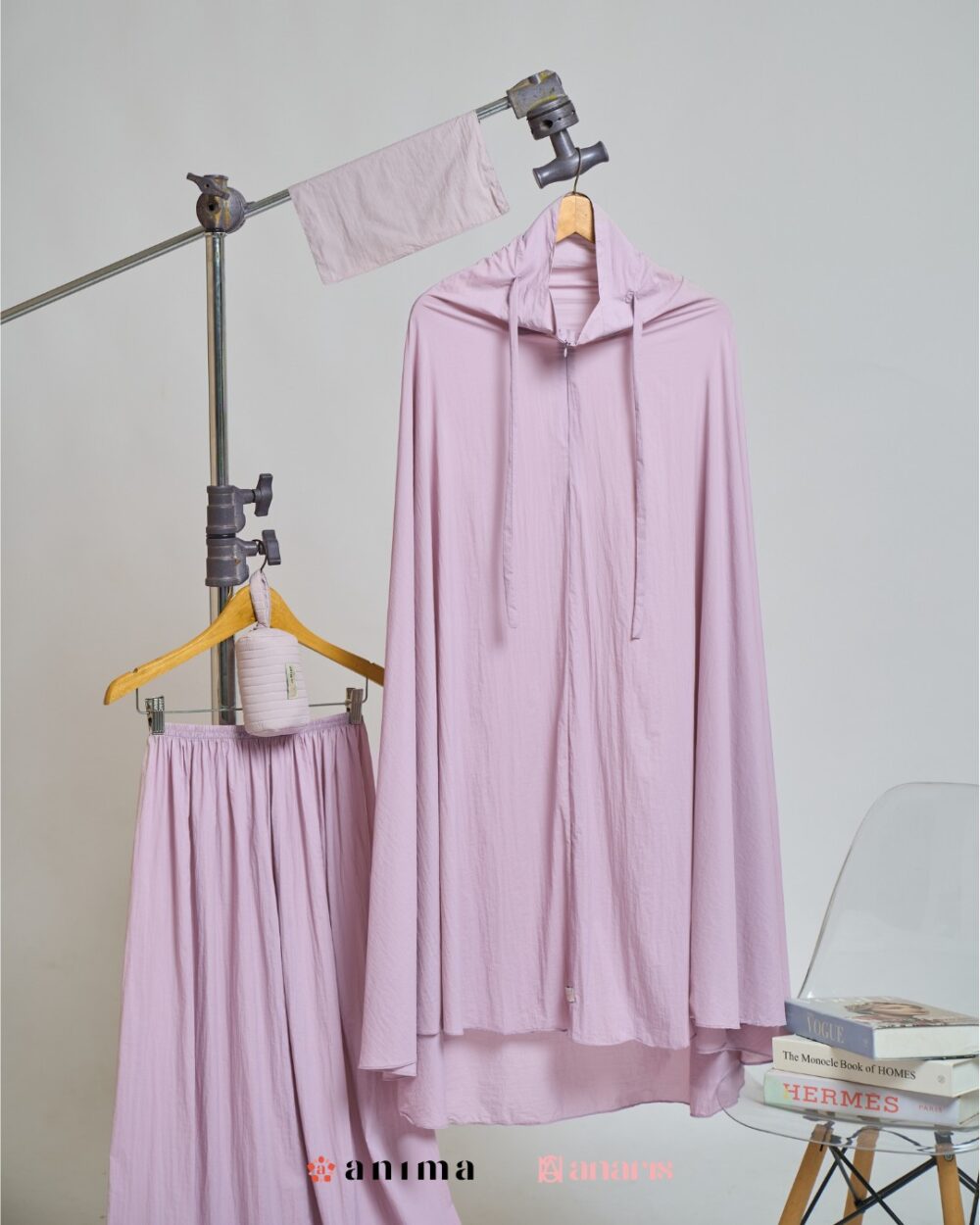 Mukena 2in1 Travela Series 03 Light Purple - Gambar 3
