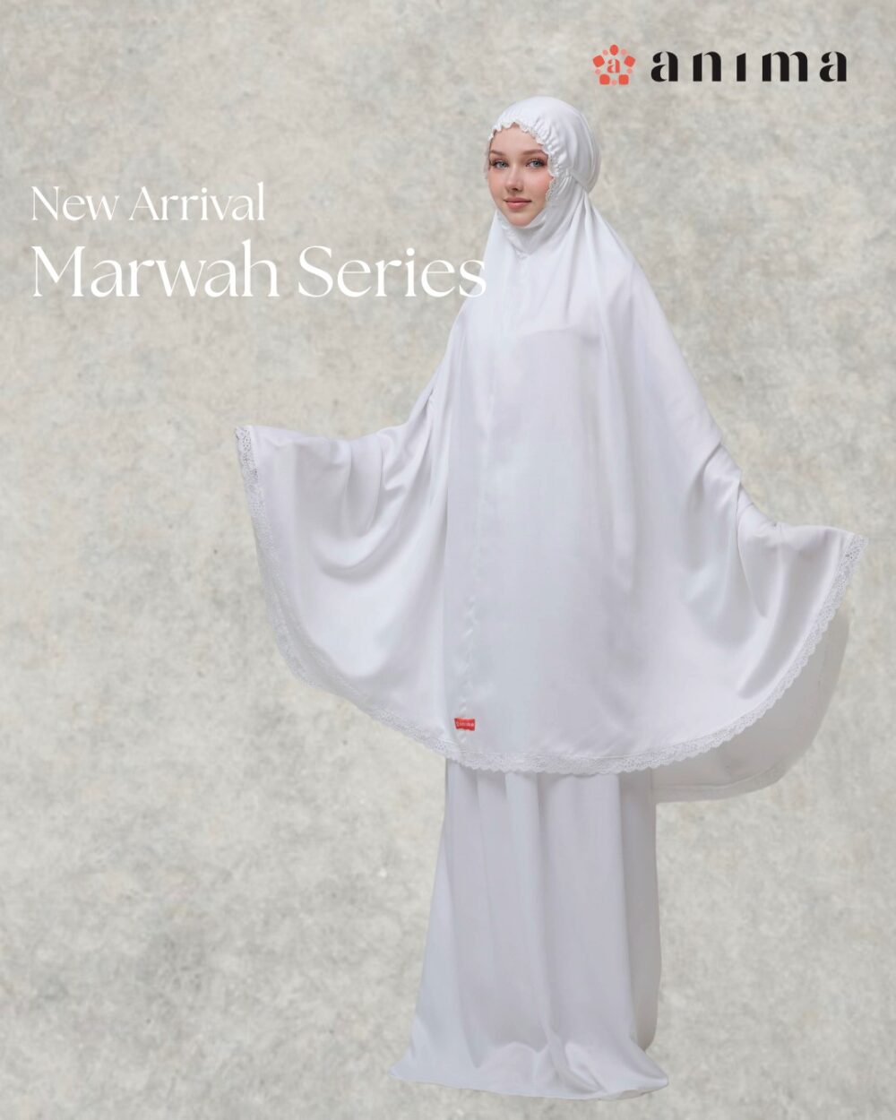 Mukena Marwah Series Pearl White - Gambar 4