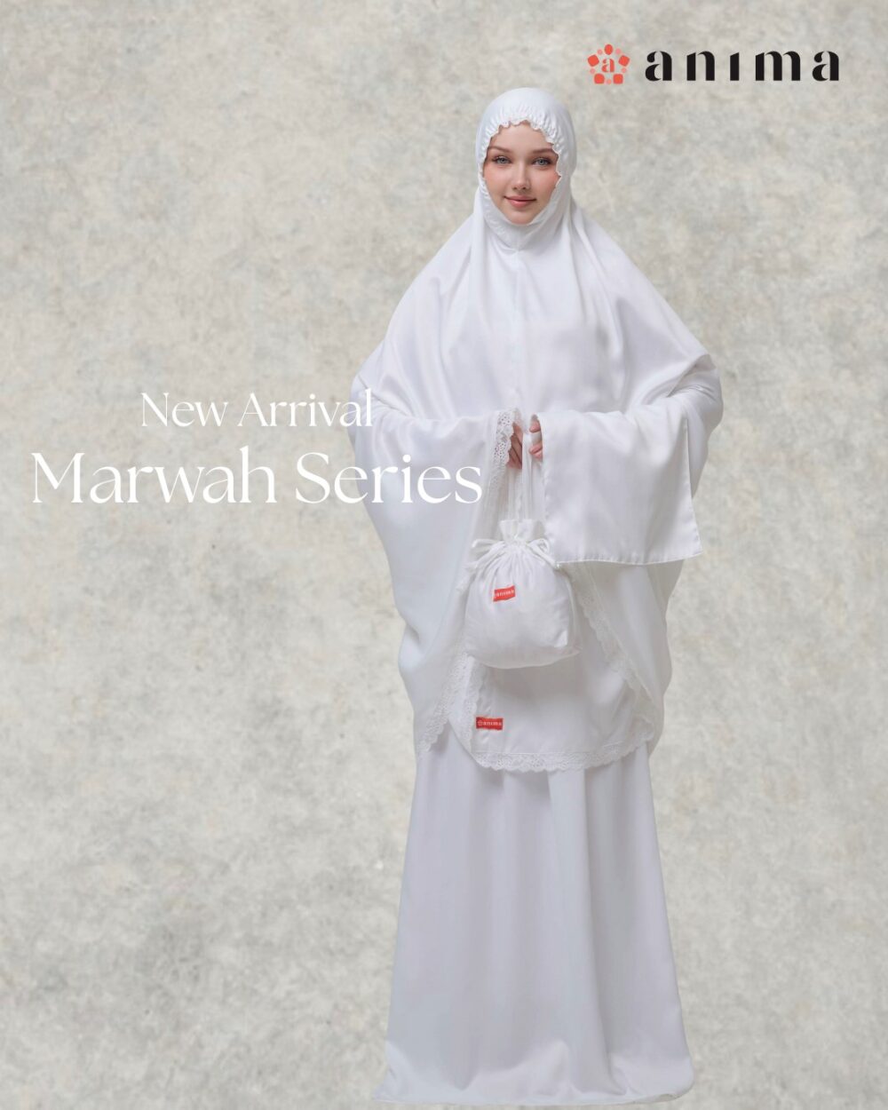 Mukena Marwah Series Pearl White